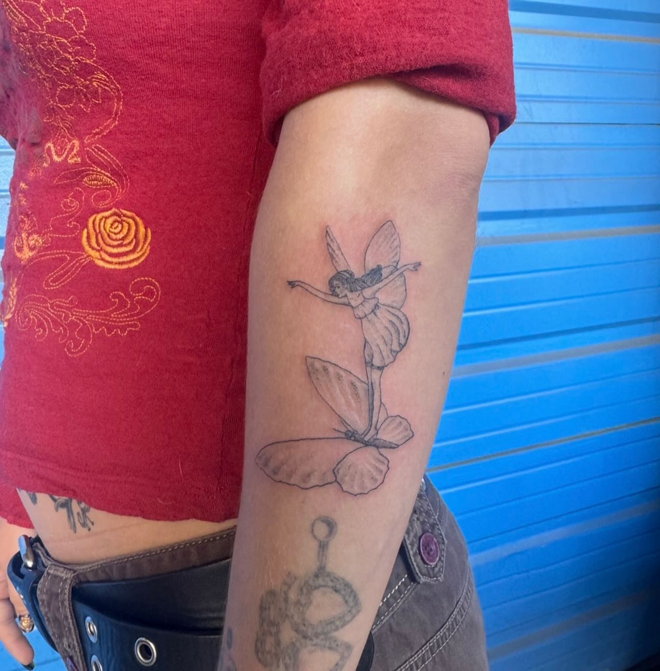 Tattoo by @bluebyrdtattoos — black_and_grey