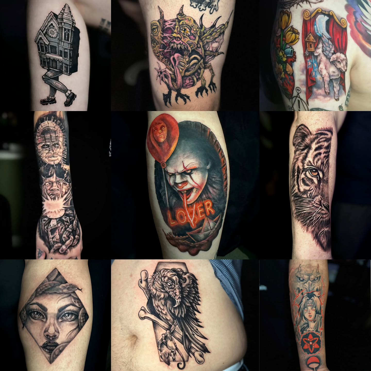 Tattoo by @ladymonsterfacetattoos — american_traditional, dark_realism