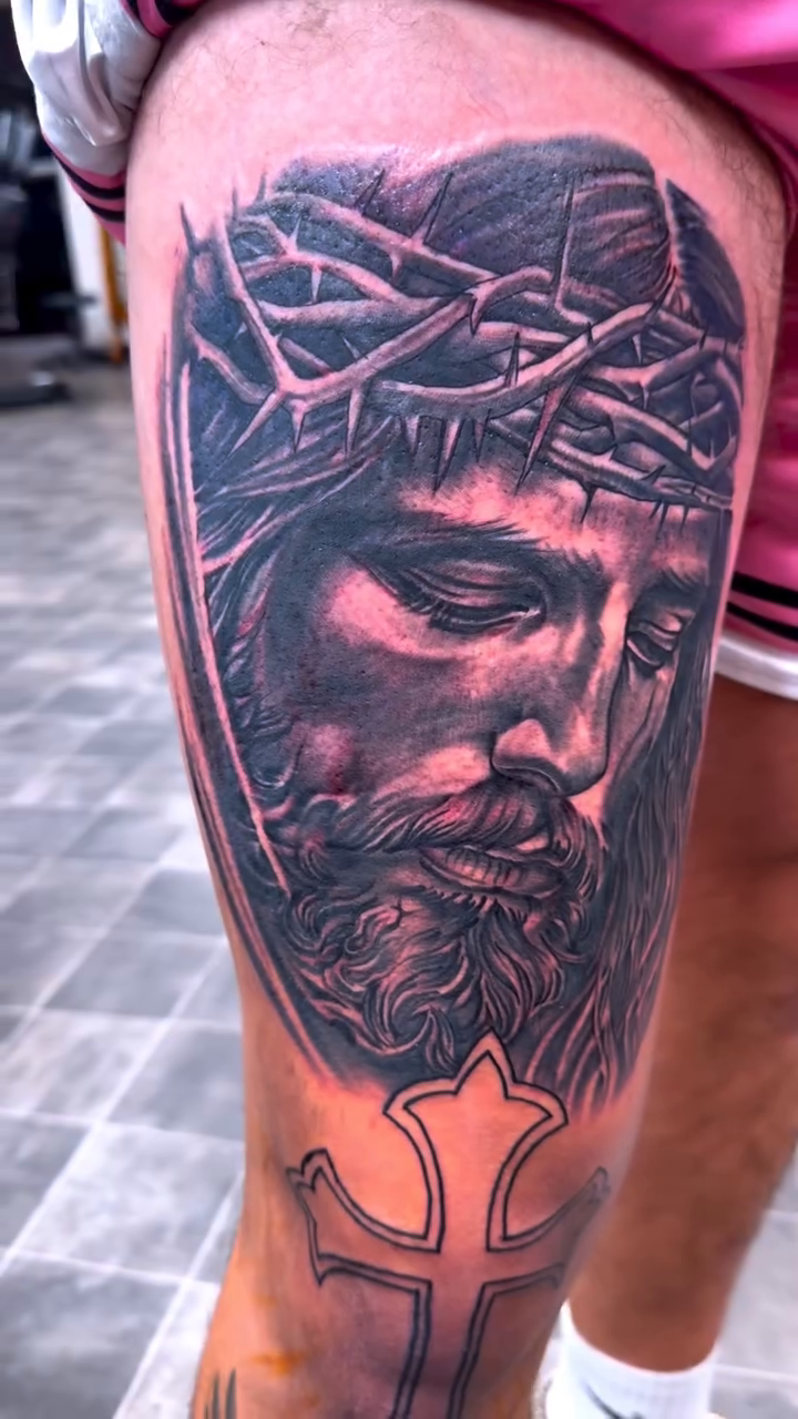 Tattoo by @donpeddicordart — realism, black_and_grey