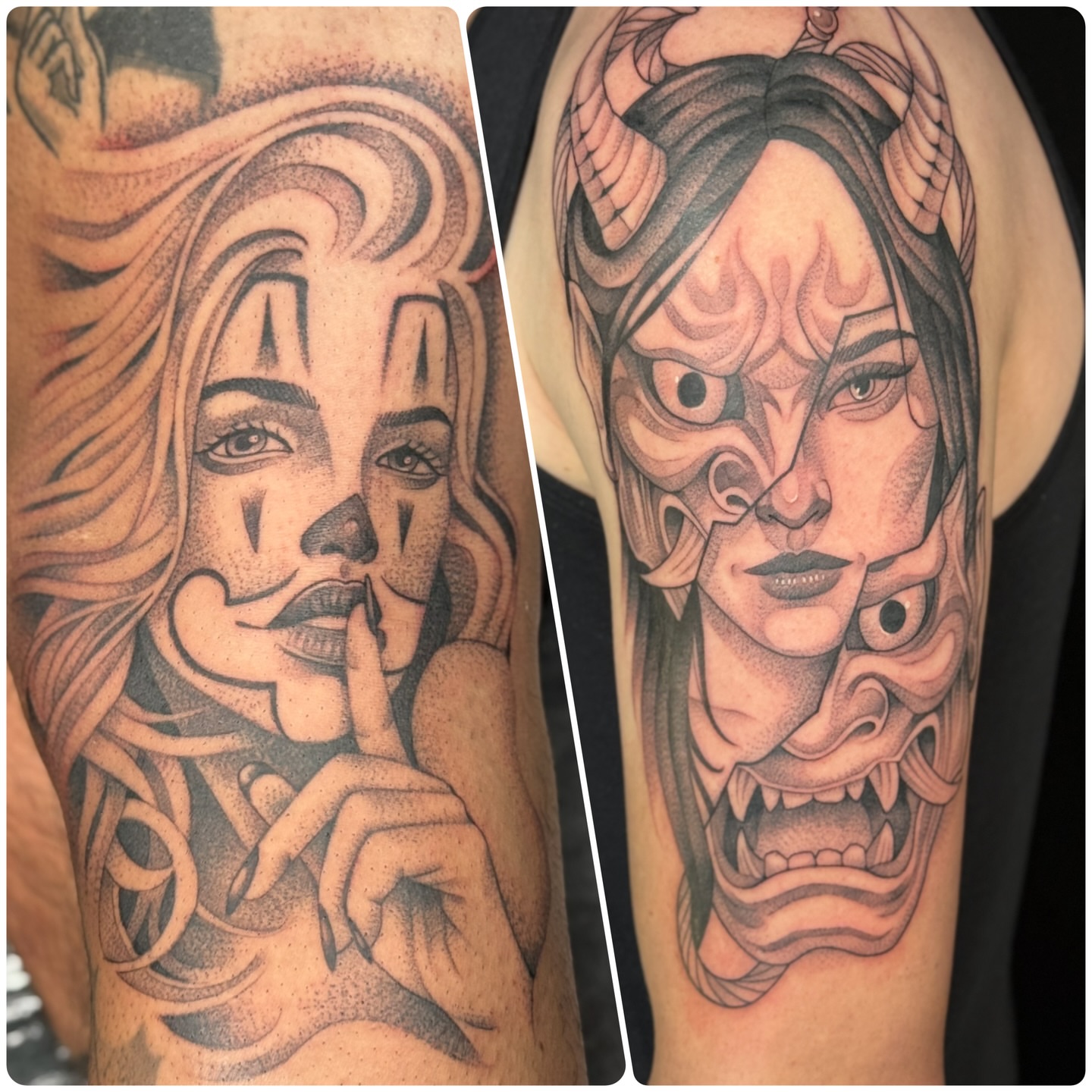 Tattoo by @milesromerotattoos — dotwork, realism