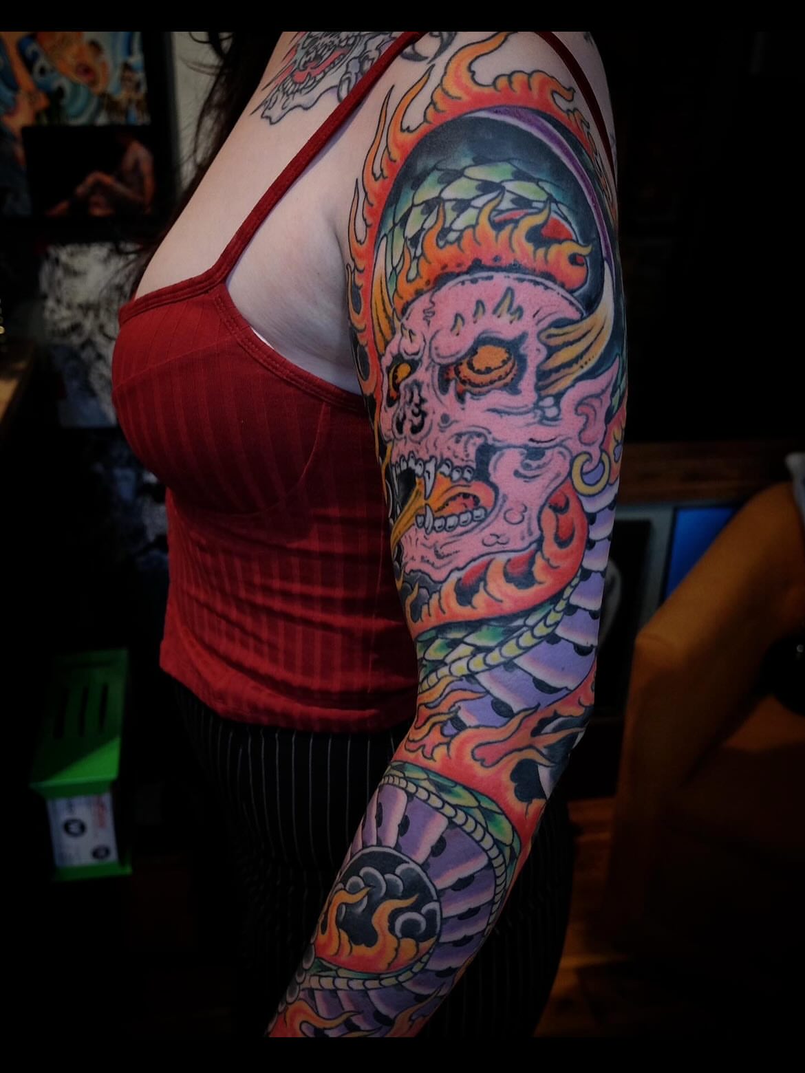 Tattoo by @zacblevins — american_traditional, japanese_irezumi