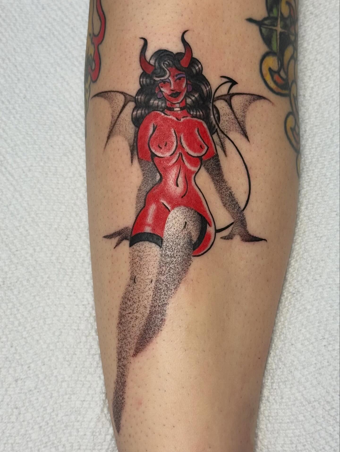 Tattoo by @ceilingham — dotwork