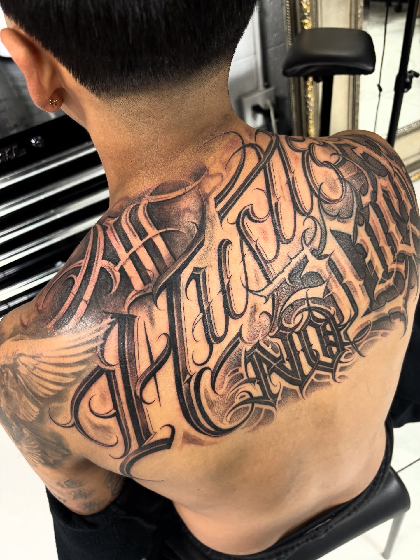 Tattoo by @stillballin6_ — lettering_script