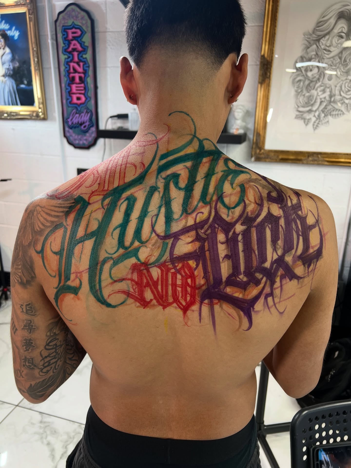 Tattoo by @stillballin6_ — lettering_script