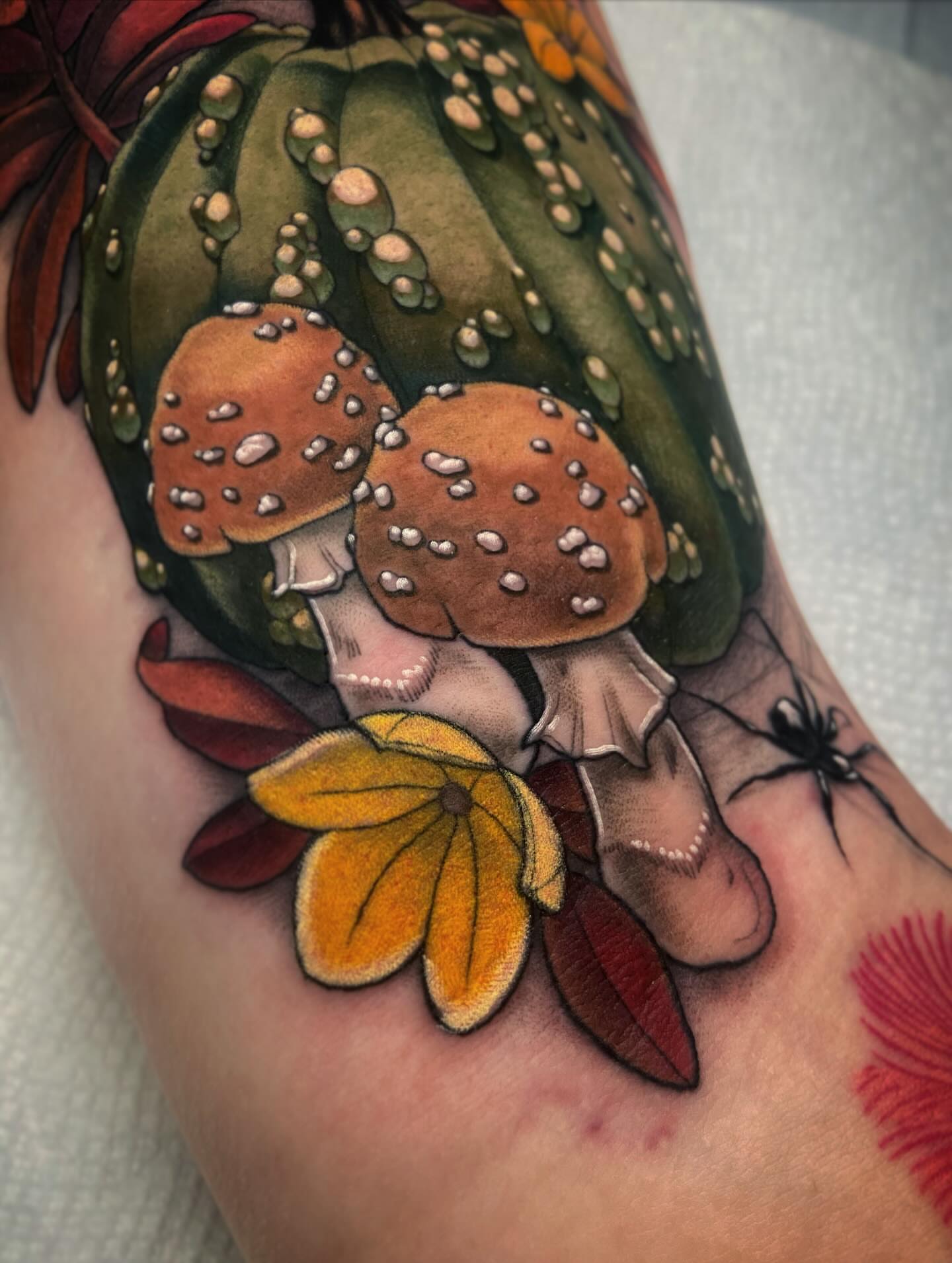 Tattoo by @marinamaytattoos — dotwork, realism