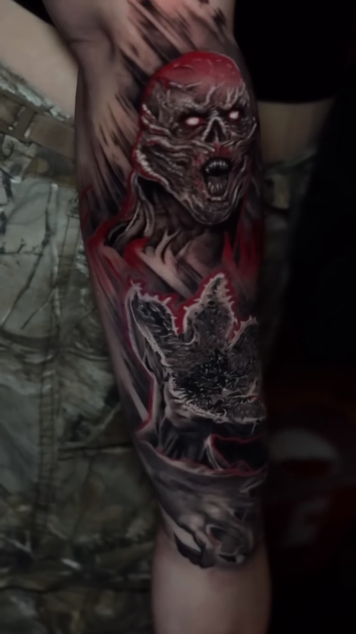 Tattoo by @inklayr β dark_realism, black_and_grey