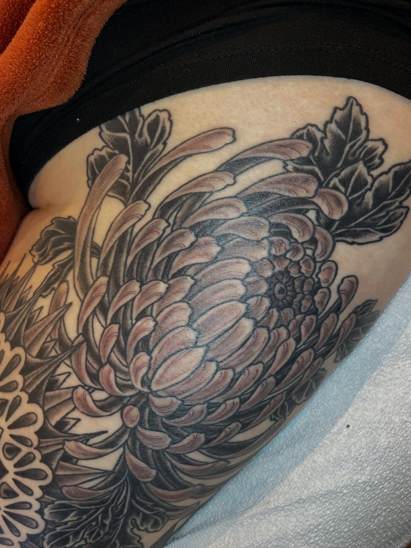 Tattoo by @julietattoos — black_and_grey
