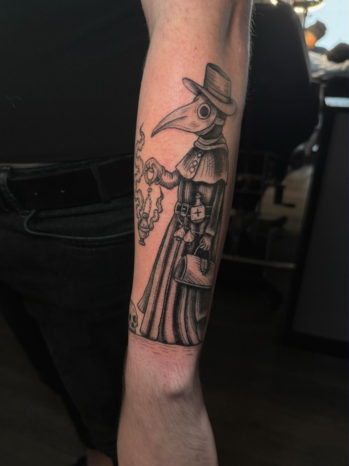 Tattoo by @koko_tattoos — black_and_grey