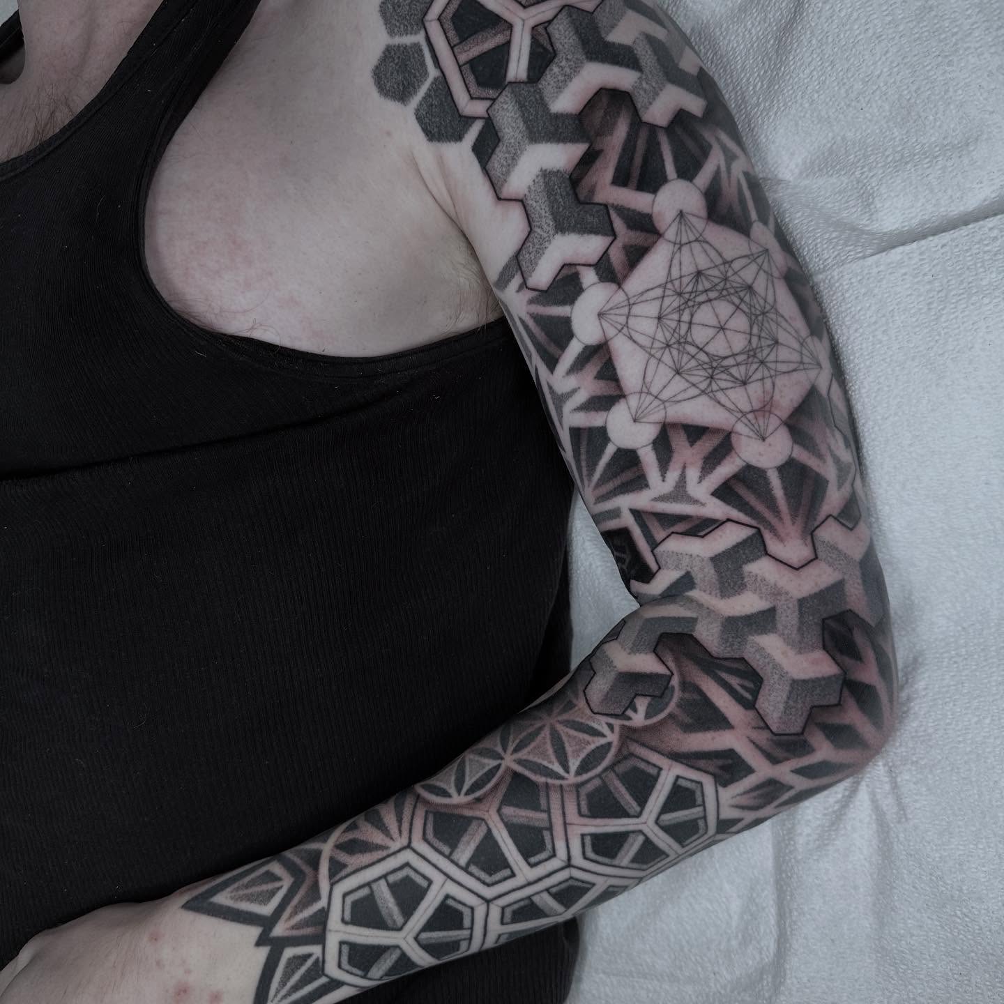 Tattoo by @kevinjohnson_143 — geometric