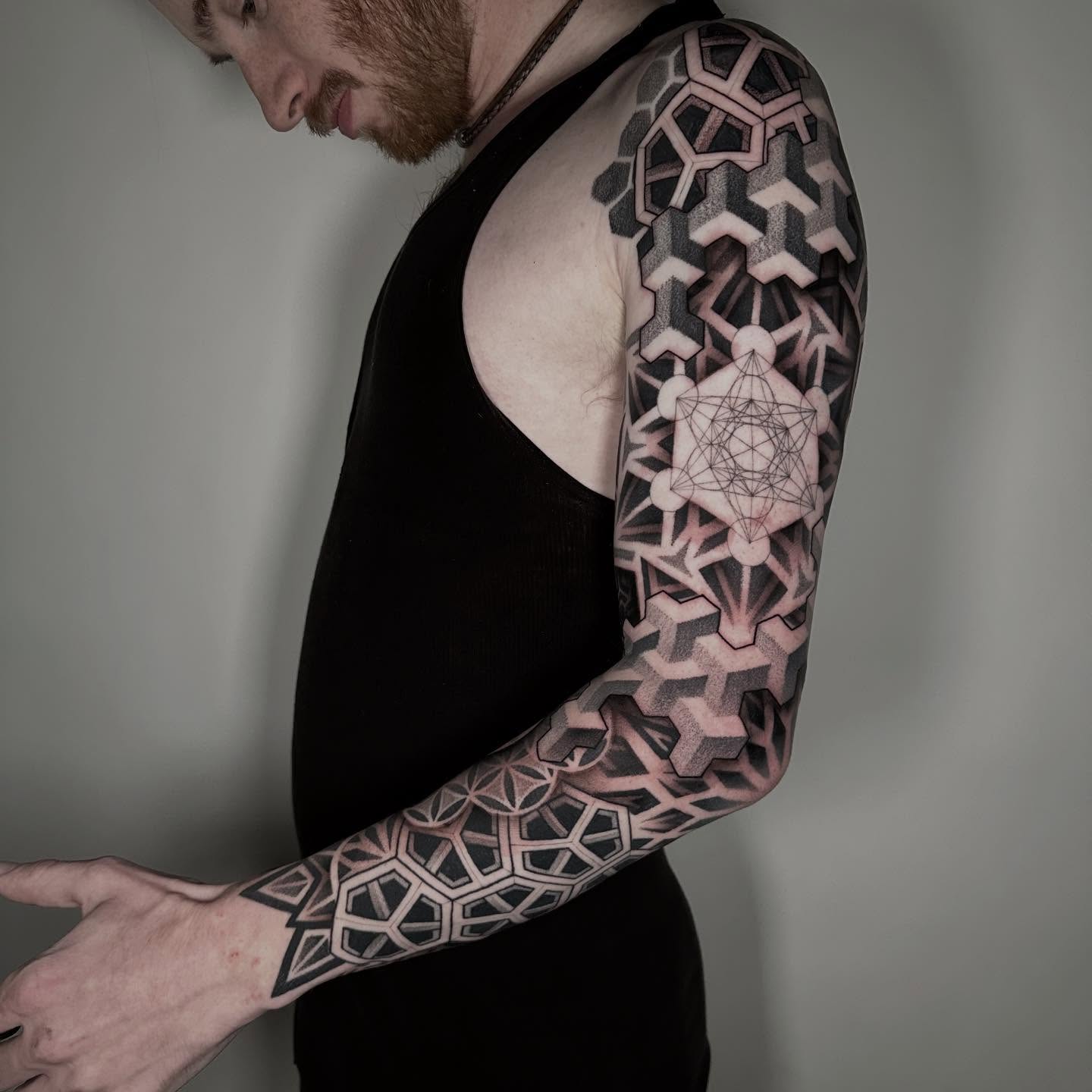 Tattoo by @kevinjohnson_143 — geometric