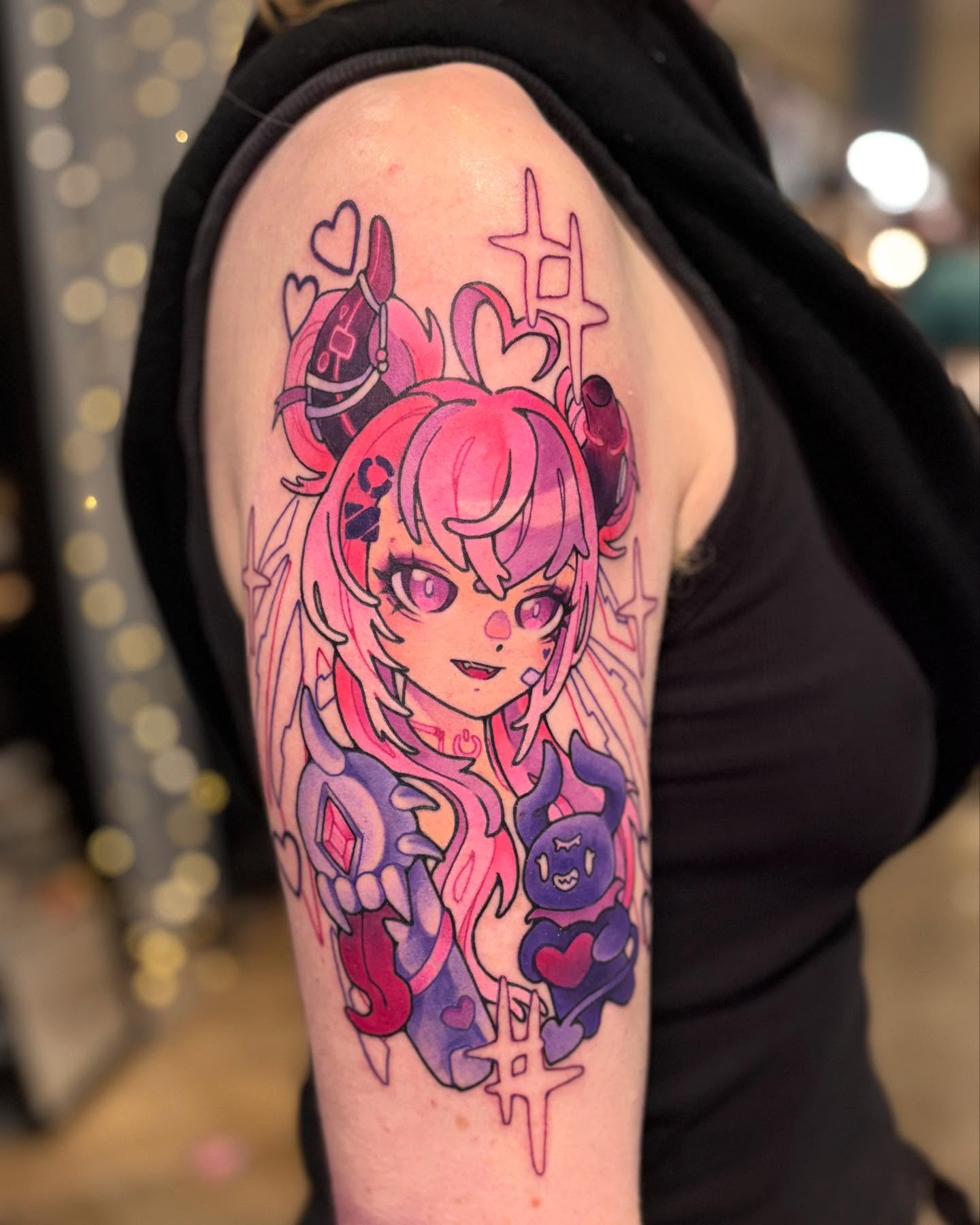 Tattoo by @voidheart.tattoo — anime, illustrative