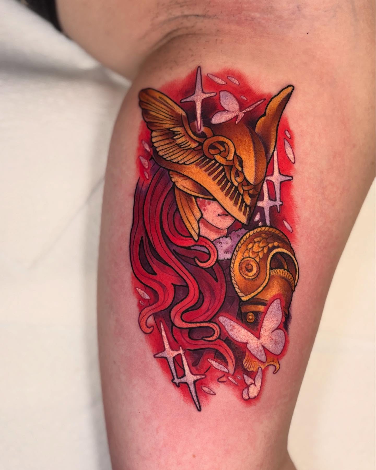 Tattoo by @voidheart.tattoo — american_traditional, new_school