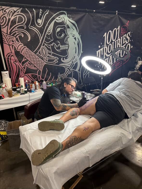 Tattoo by @fredd.chino.tattoos — black_and_grey