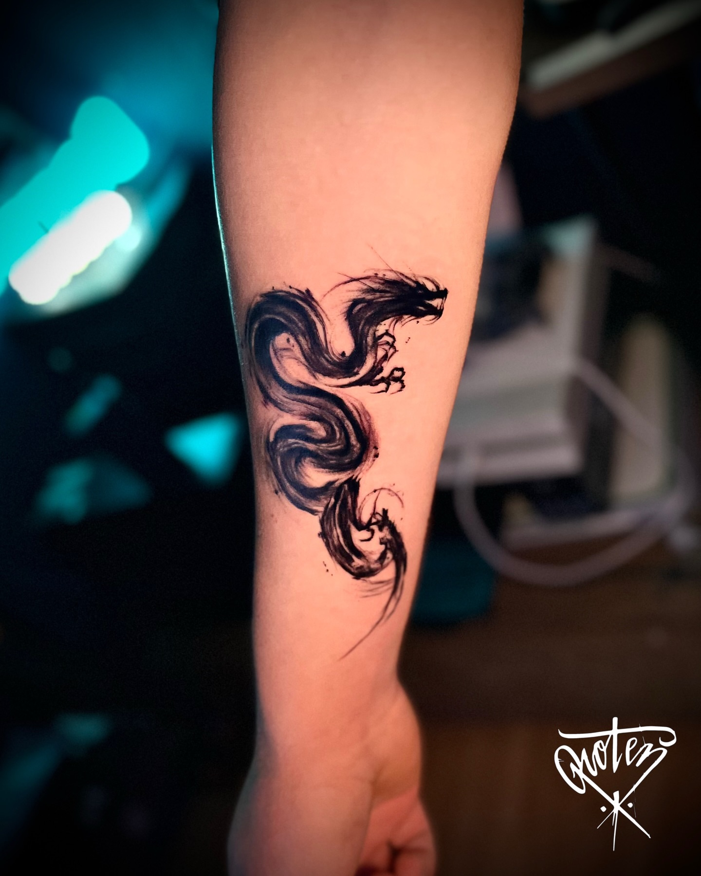 Tattoo by @rotenhill_tattoo — black_and_grey