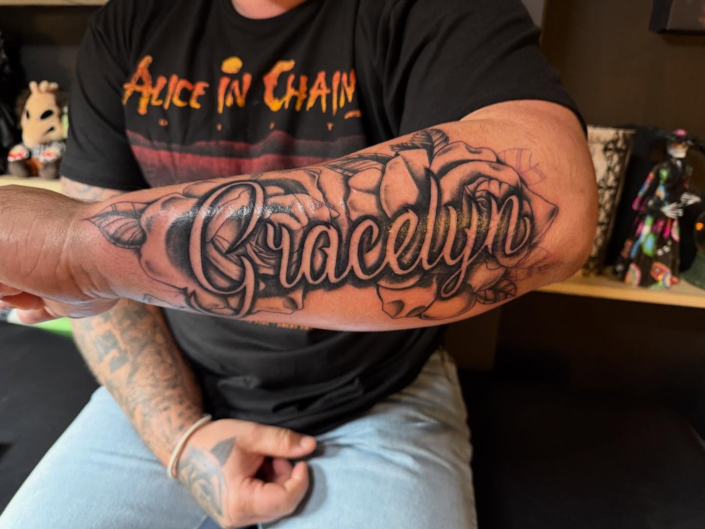 Tattoo by @chels_king24 — lettering_script