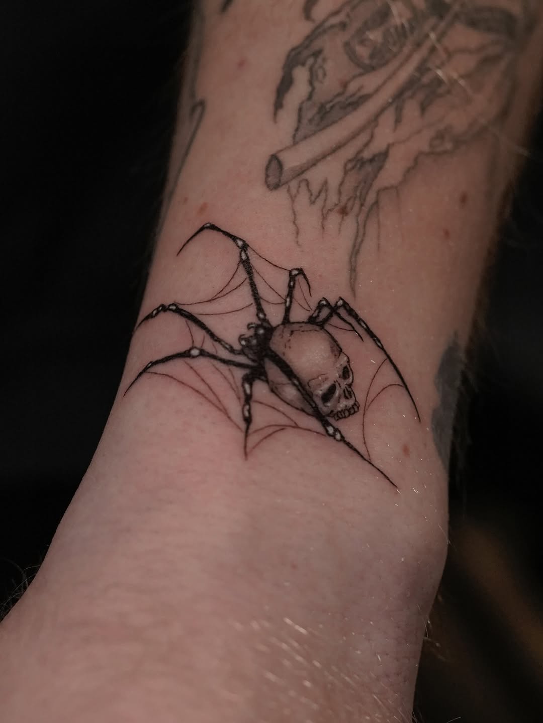 Tattoo by @eddiectattoo — black_and_grey, dark_realism