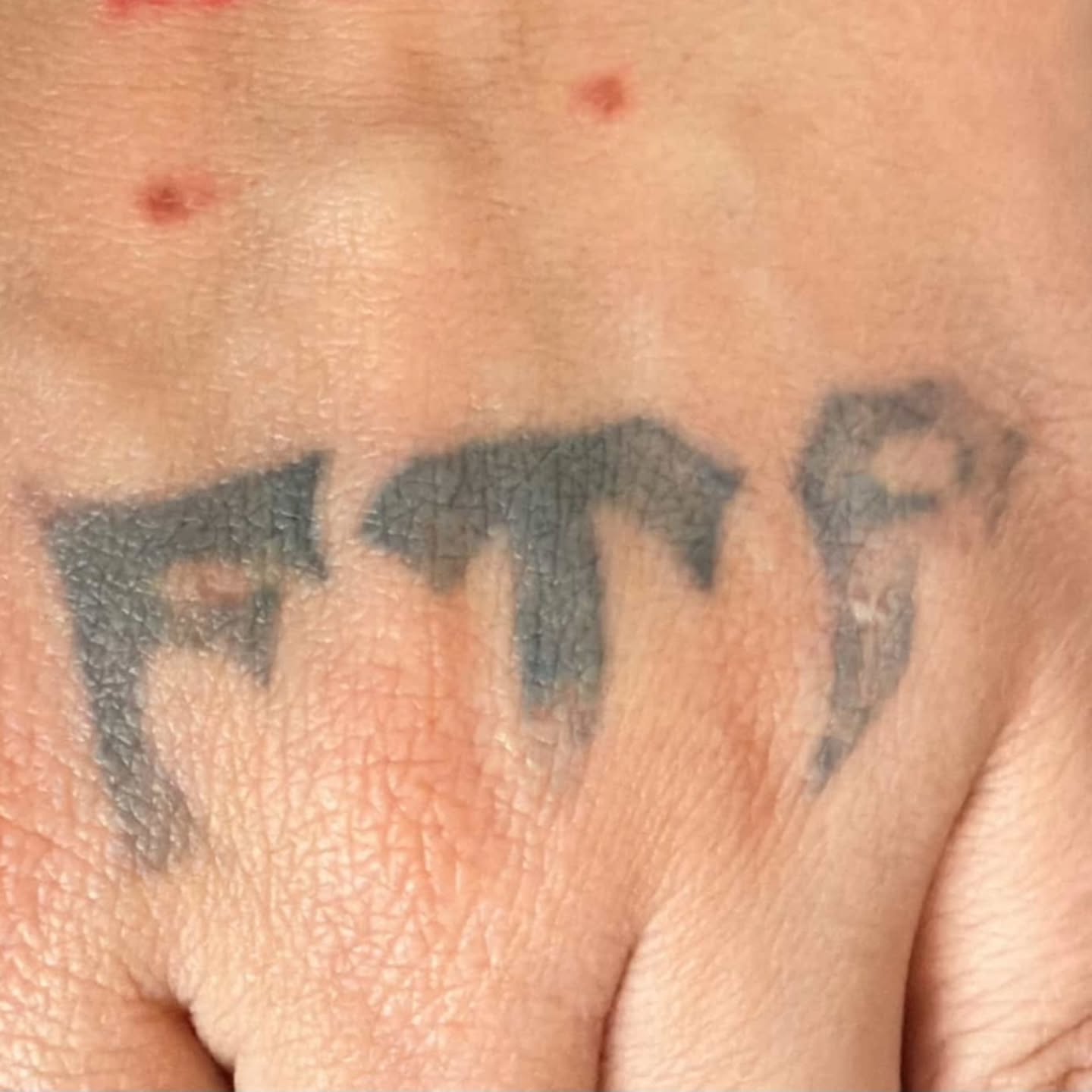 Runes lettering script tattoo on the hand by Ari🖤
