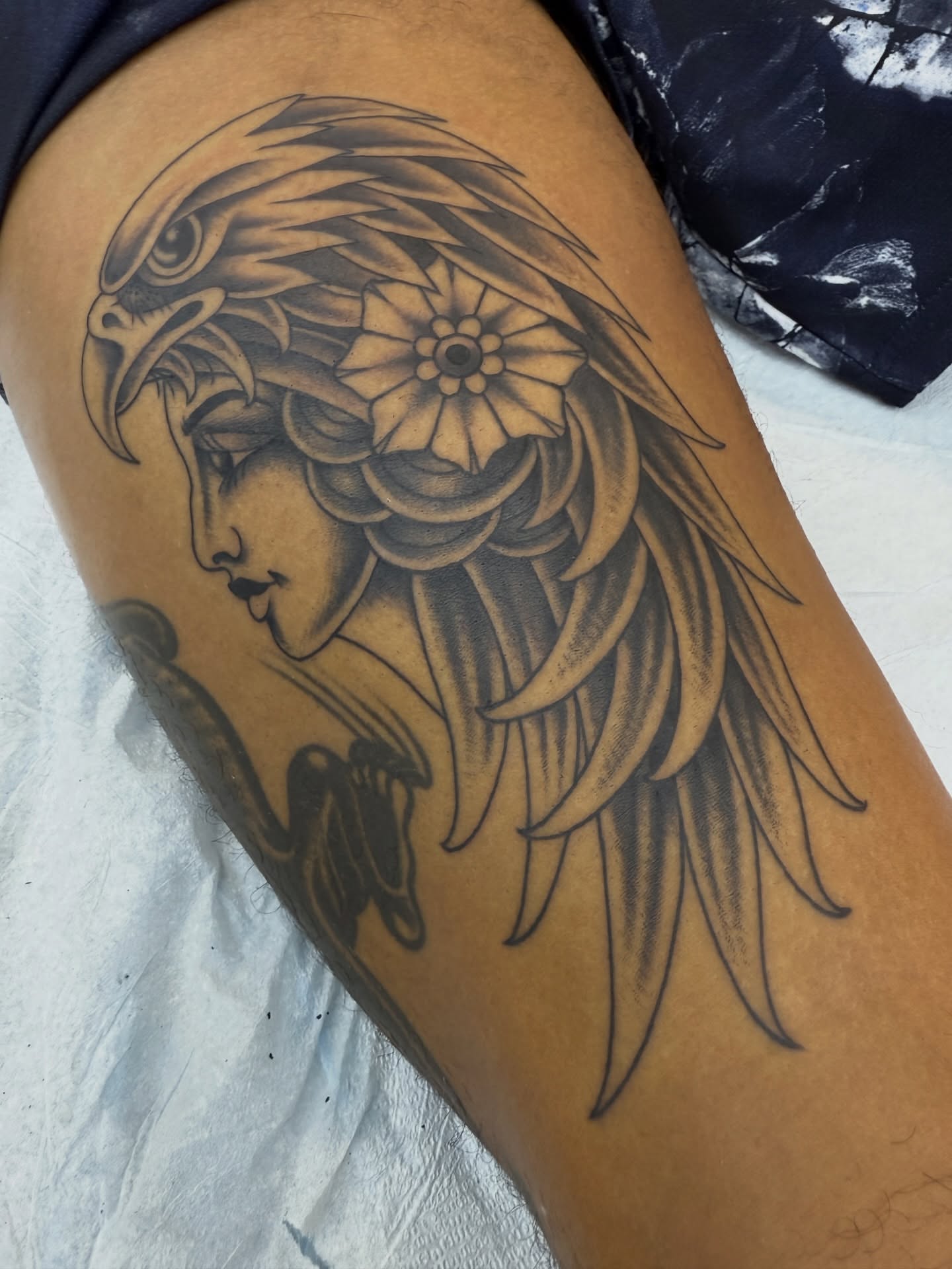 Tattoo by @dylanplazatattoo — black_and_grey, realism