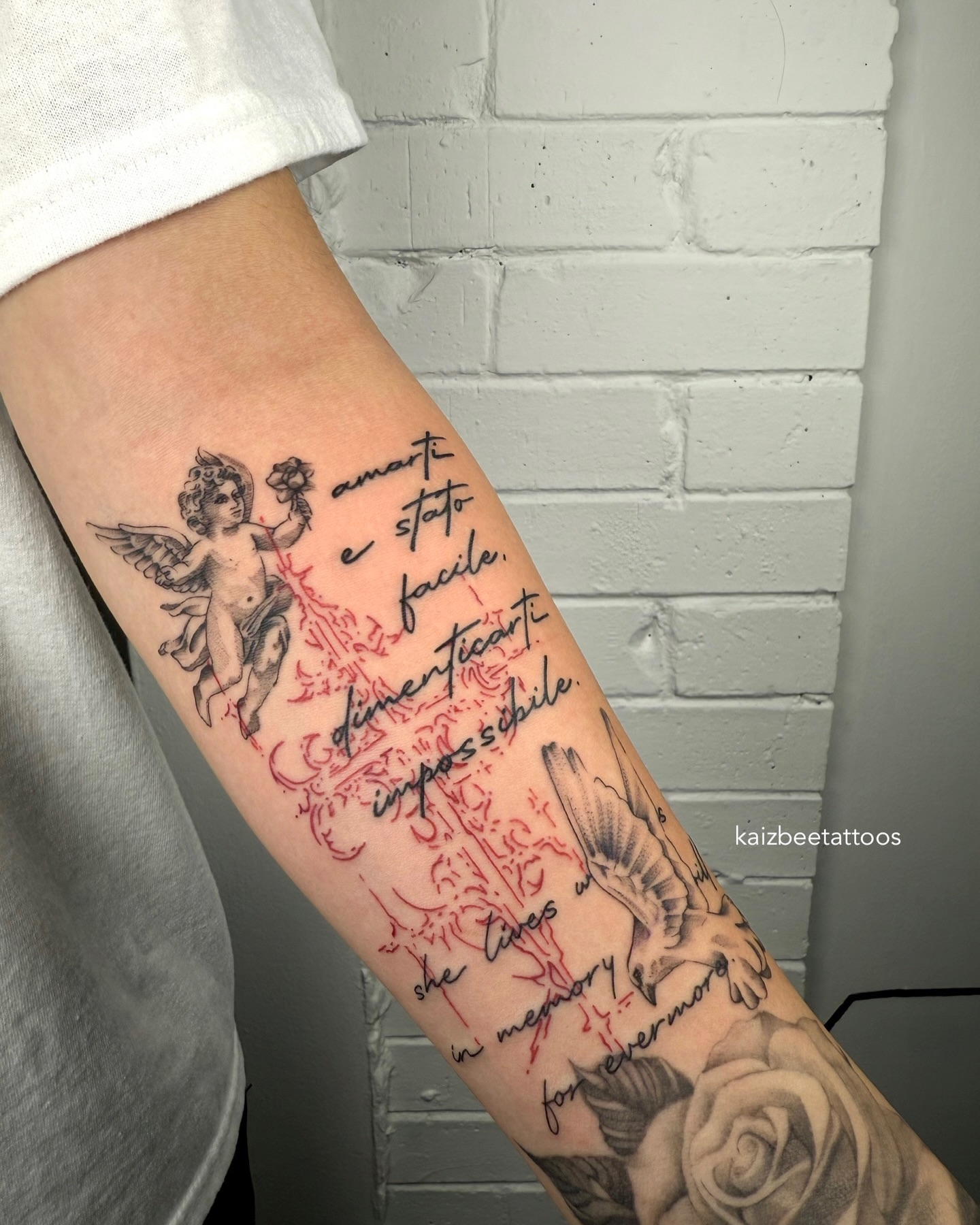 Tattoo by @kaizbeetattoos — black_and_grey, realism