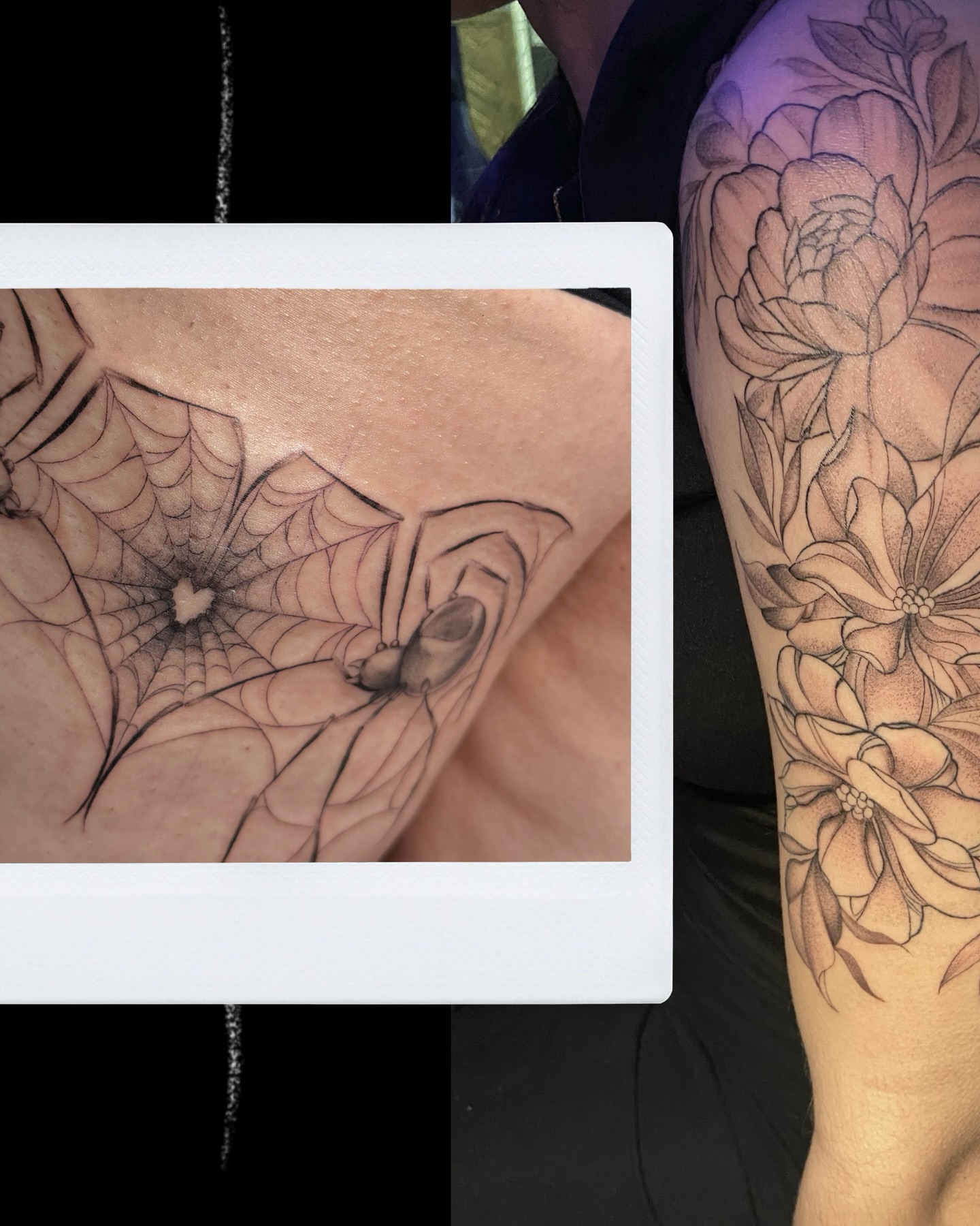 Spiderweb and heart black and grey tattoo on the forearm by 𝙰𝚛𝚕𝚒𝚗𝚐𝚝𝚘𝚗 𝚃𝚊𝚝𝚝𝚘𝚘 𝙰𝚛𝚝𝚒𝚜𝚝 ✴︎ 𝚝𝚊𝚝𝚜𝚇𝚟𝚊𝚕