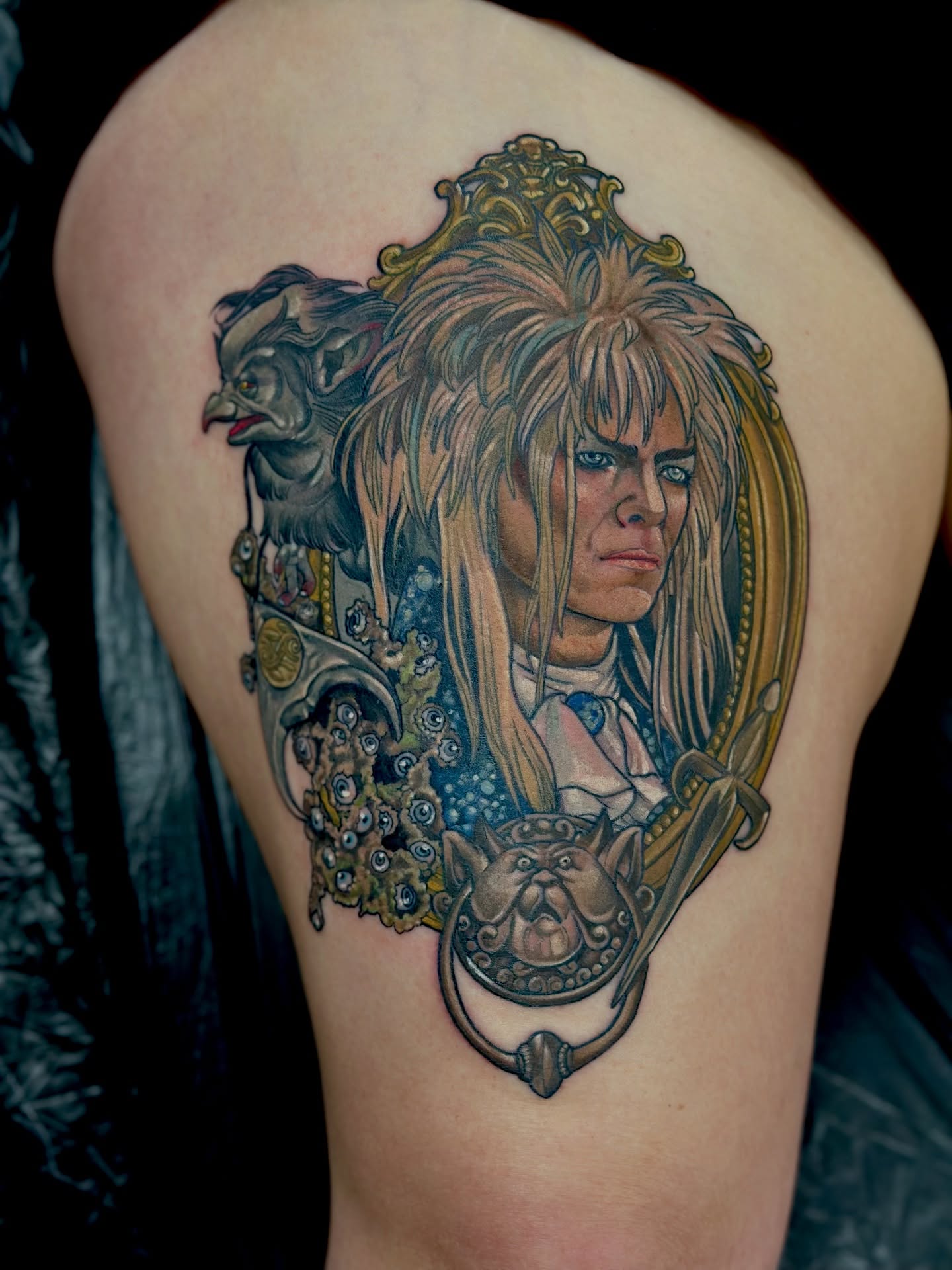 Tattoo by @aprilnicoletattoos — realism, dark_realism