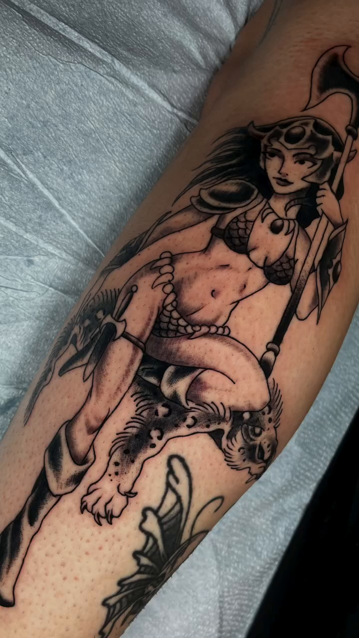 Tattoo by @joe_robertson_tattoo — japanese_irezumi, black_and_grey