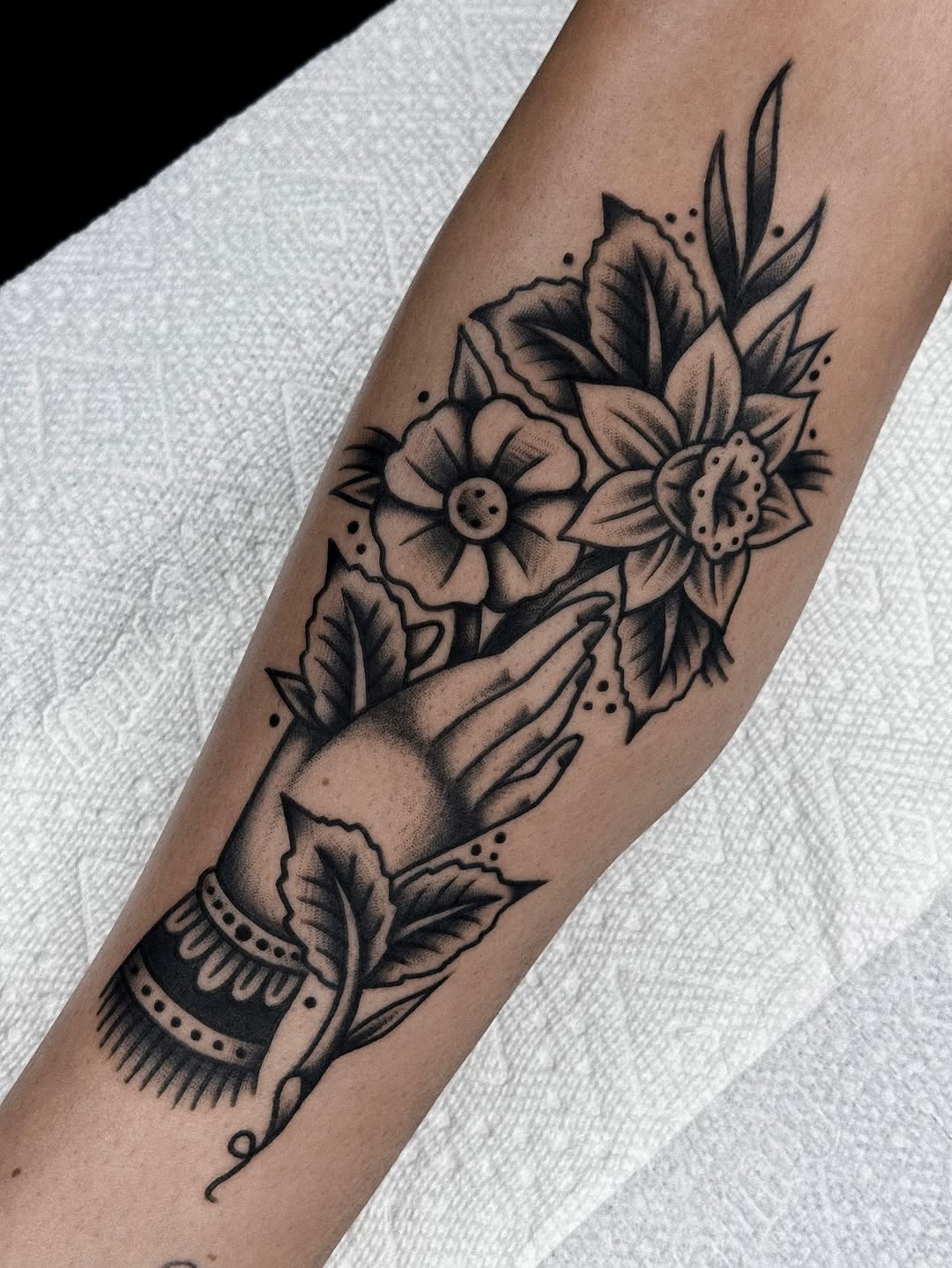 Tattoo by @diickiey — american_traditional, black_and_grey