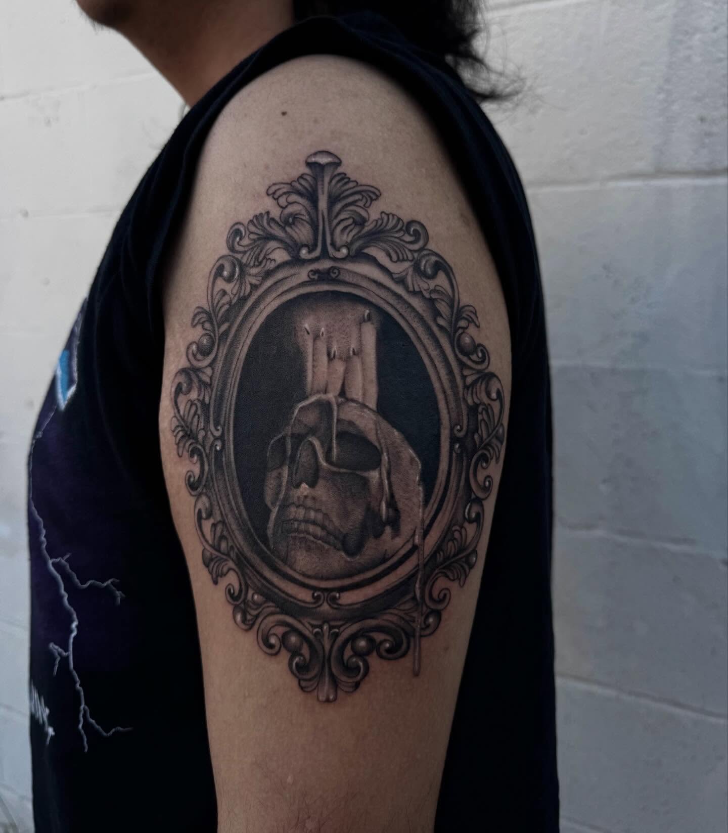 Tattoo by @inkskilla — black_and_grey, realism