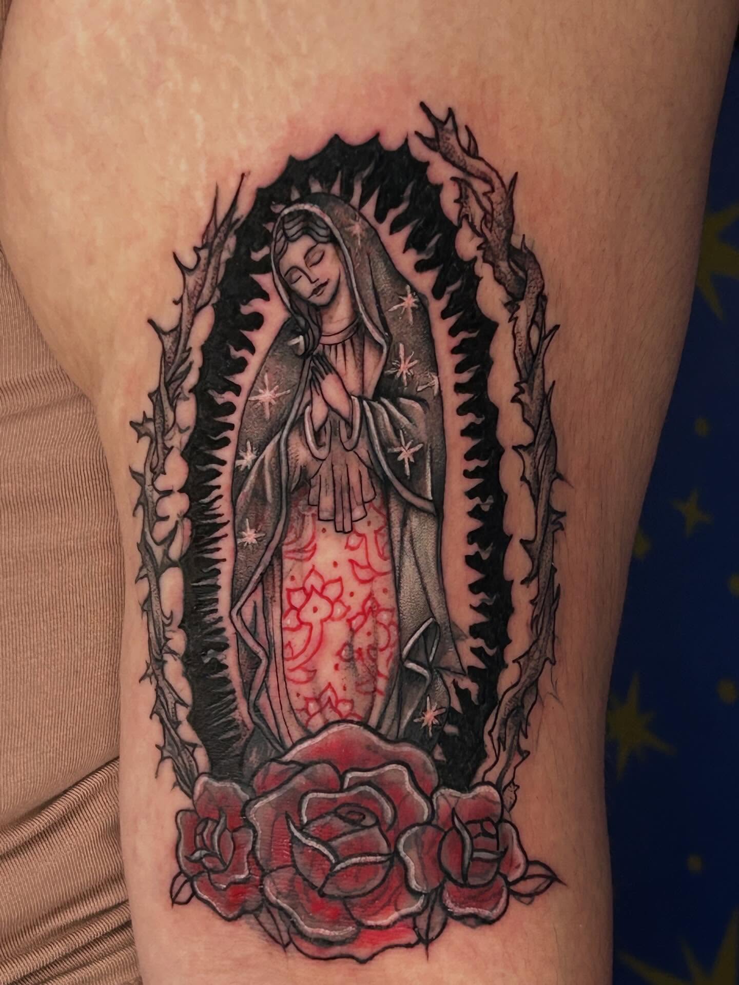 Tattoo by @la_diabhla — american_traditional, black_and_grey