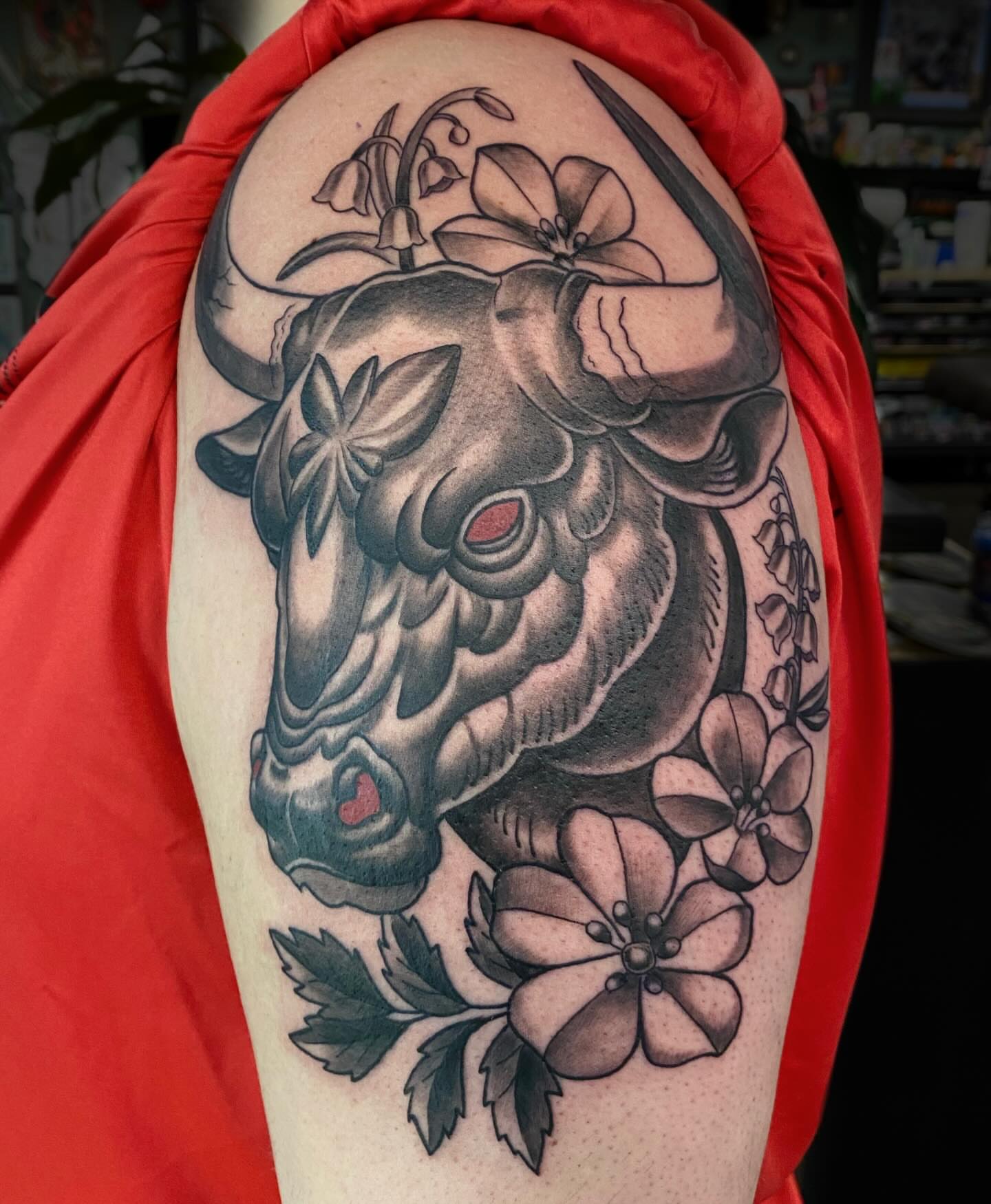 Tattoo by @tatcaviar — american_traditional, black_and_grey