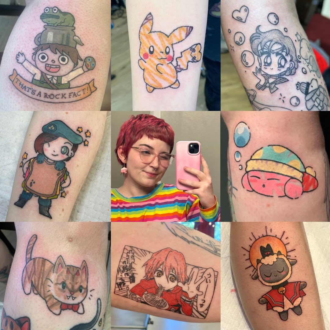 Tattoo by @rilakkaya — anime