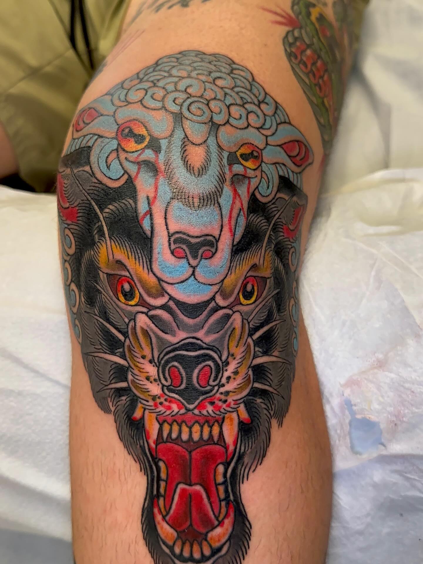 Tattoo by @codyhansontattoos — american_traditional, japanese_irezumi