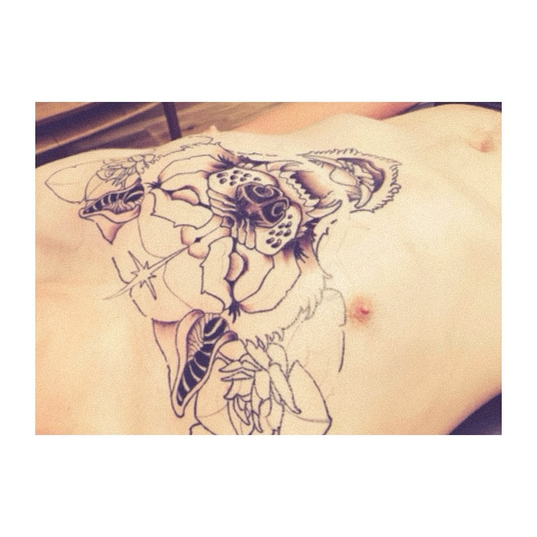 Tattoo by @heavyhandles — black_and_grey