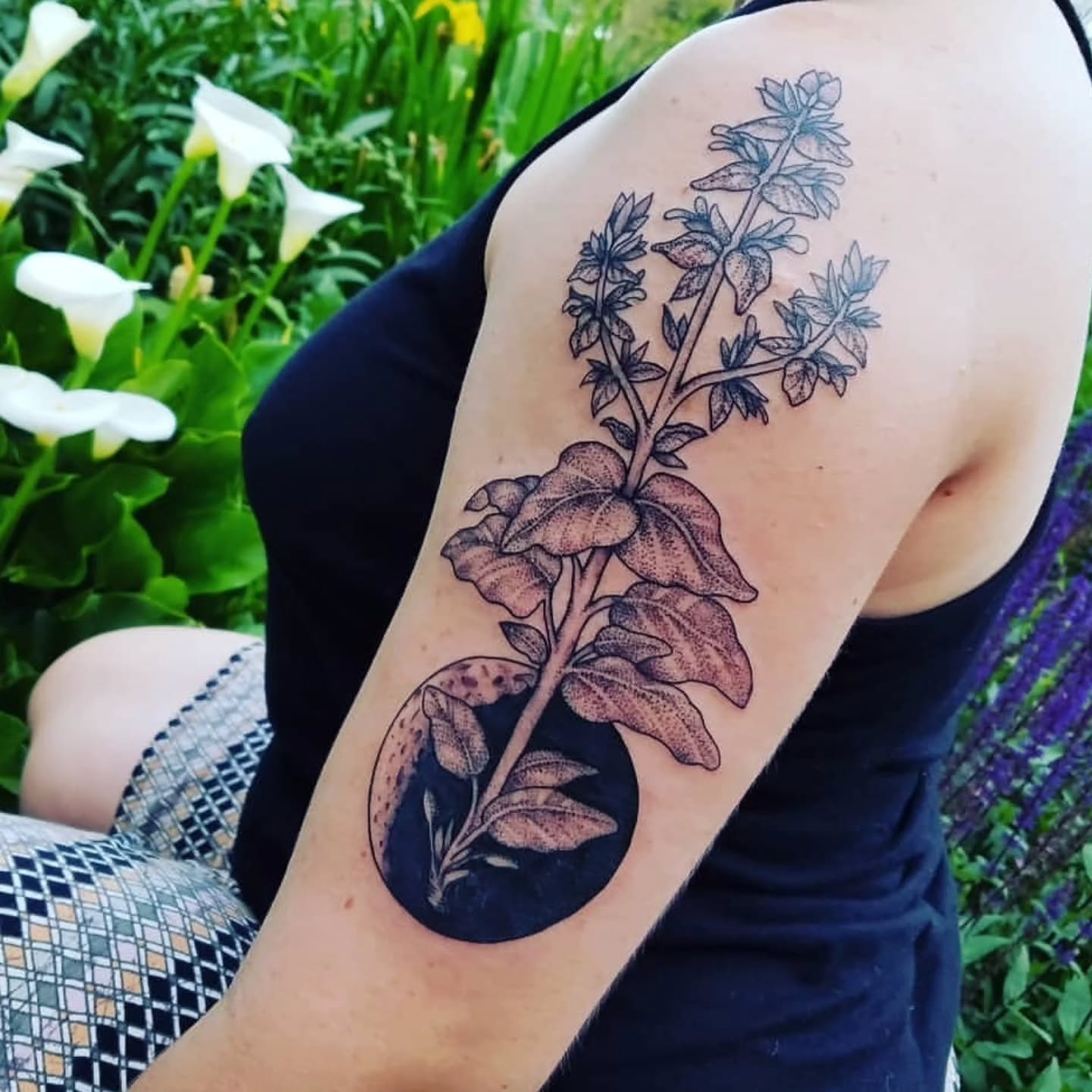 Tattoo by @myinklady — dotwork