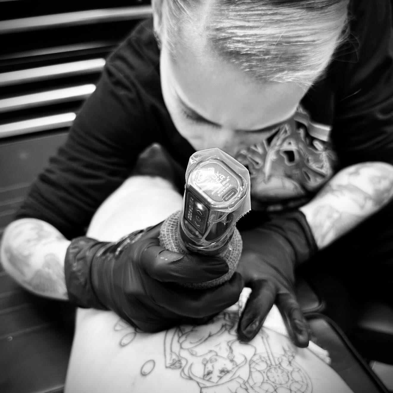 Tattoo by @azarathtattoos — black_and_grey