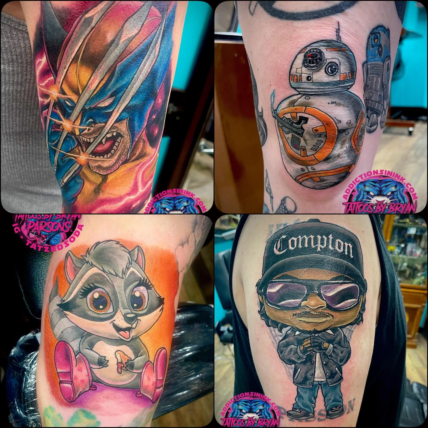 Tattoo portfolio realism tattoo on the forearm by Bryan Parsons