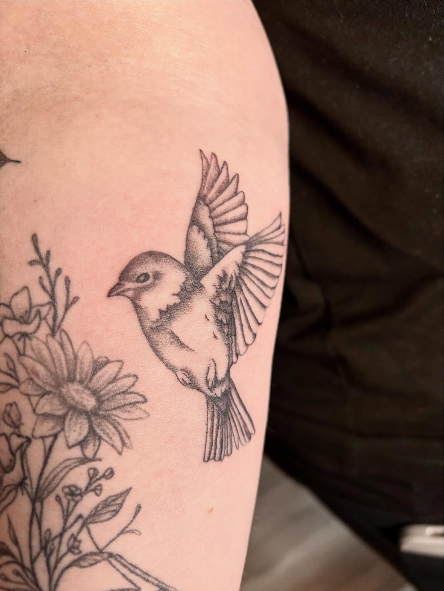 Tattoo by @persephoneink_ — black_and_grey, realism