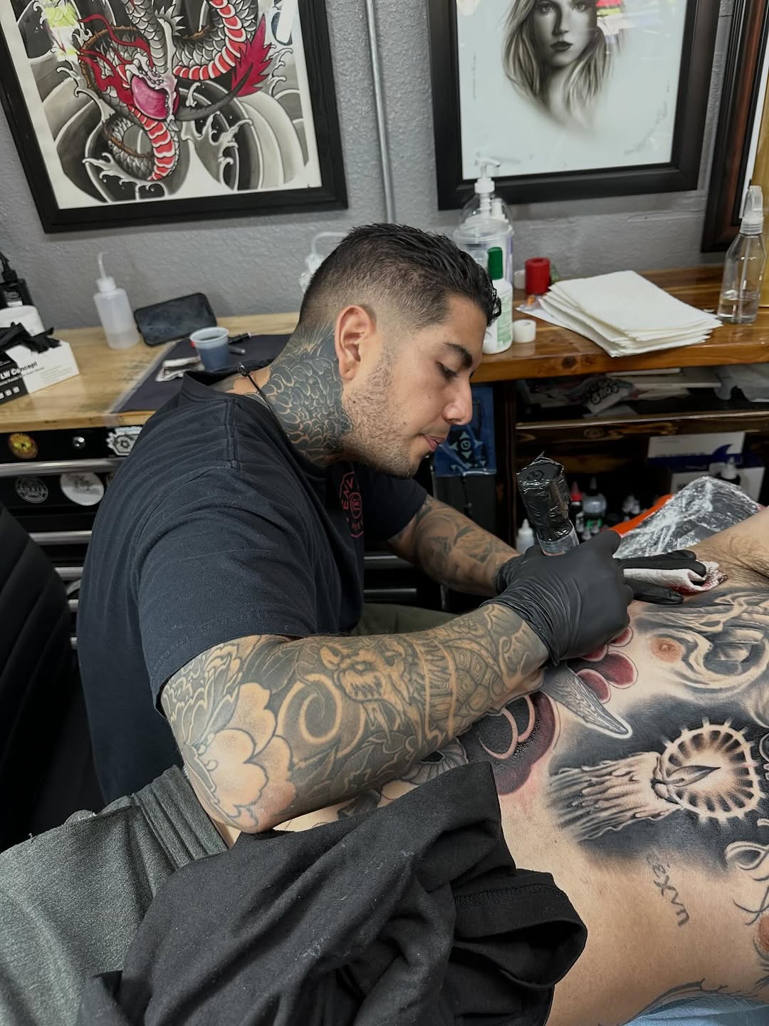 Tattoo by @dannyg_tatt2 — japanese_irezumi, black_and_grey