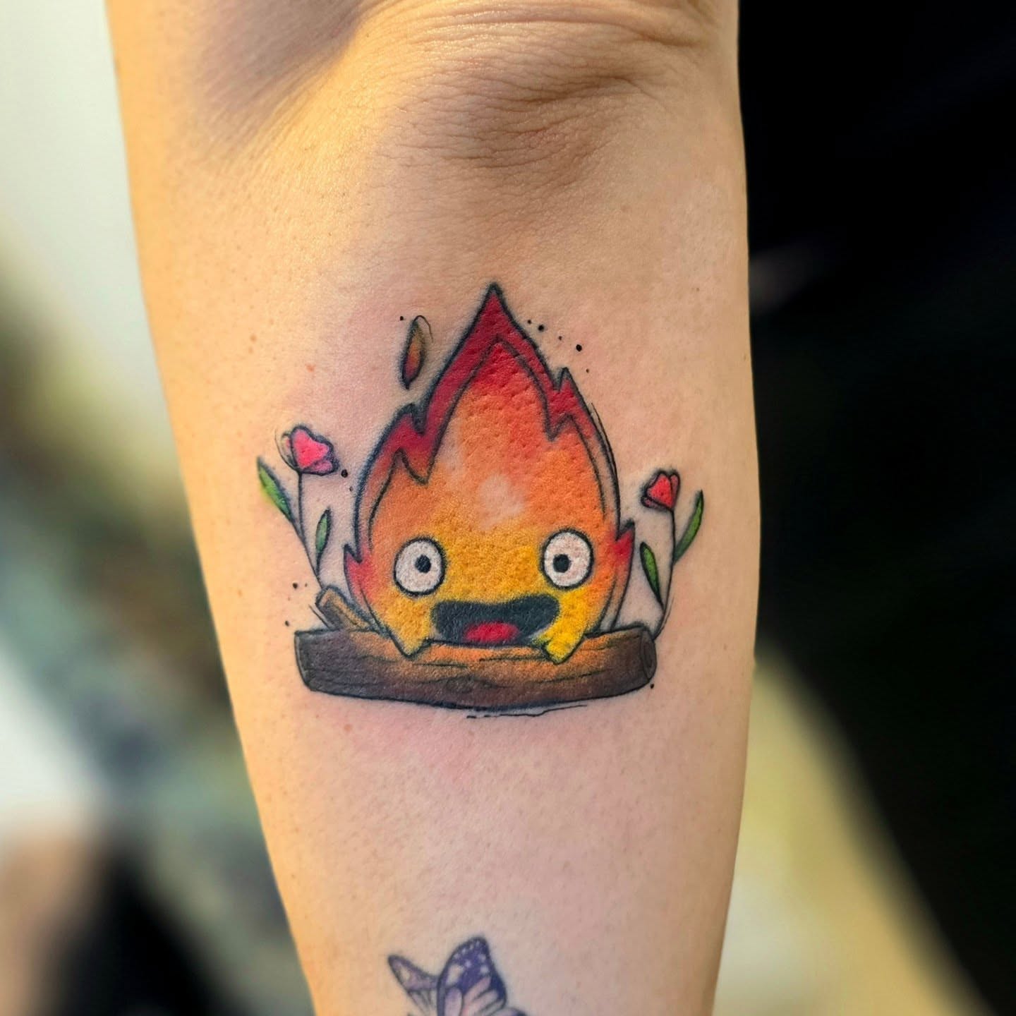 Tattoo by @emilylouisetattoos β dotwork, watercolor