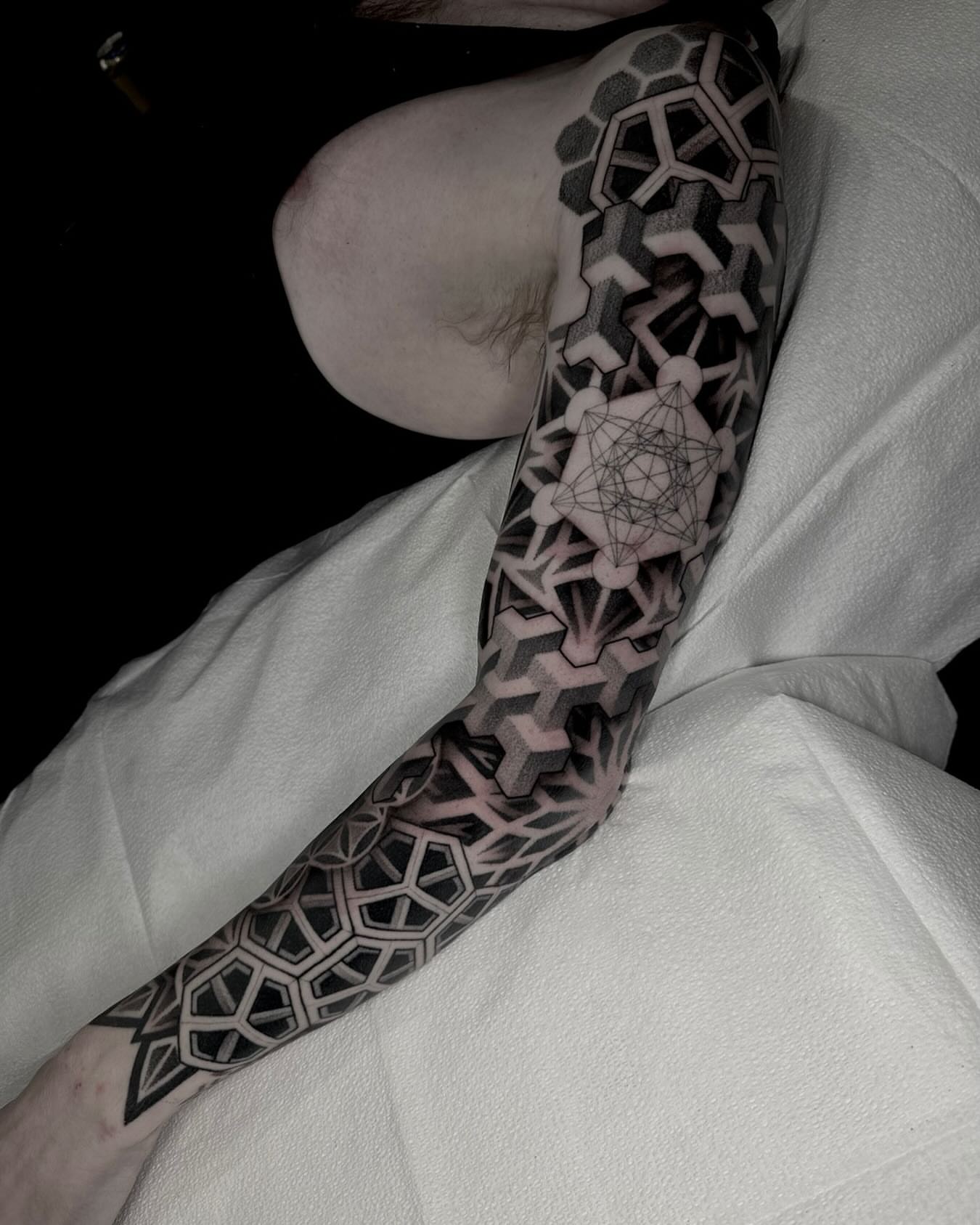 Tattoo by @kevinjohnson_143 — geometric