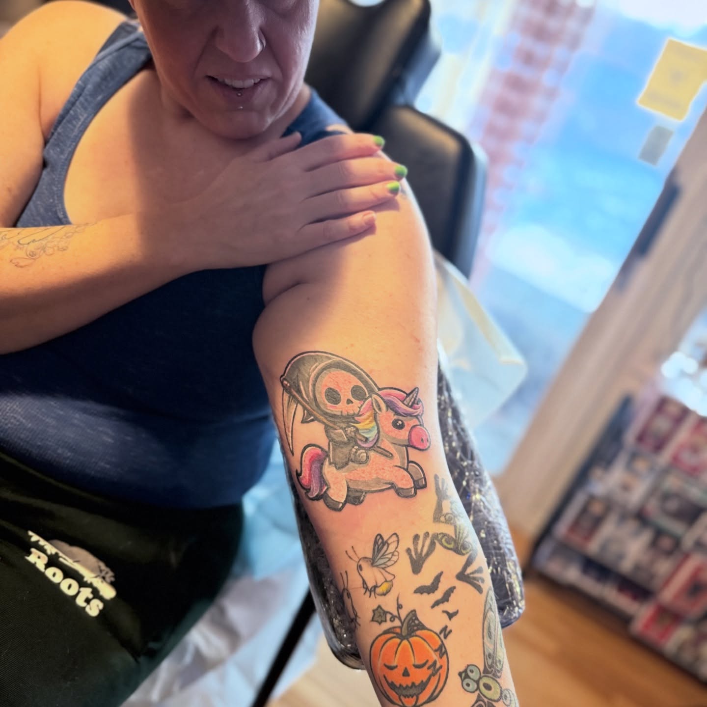 Tattoo by @ravenwrathmore — dotwork