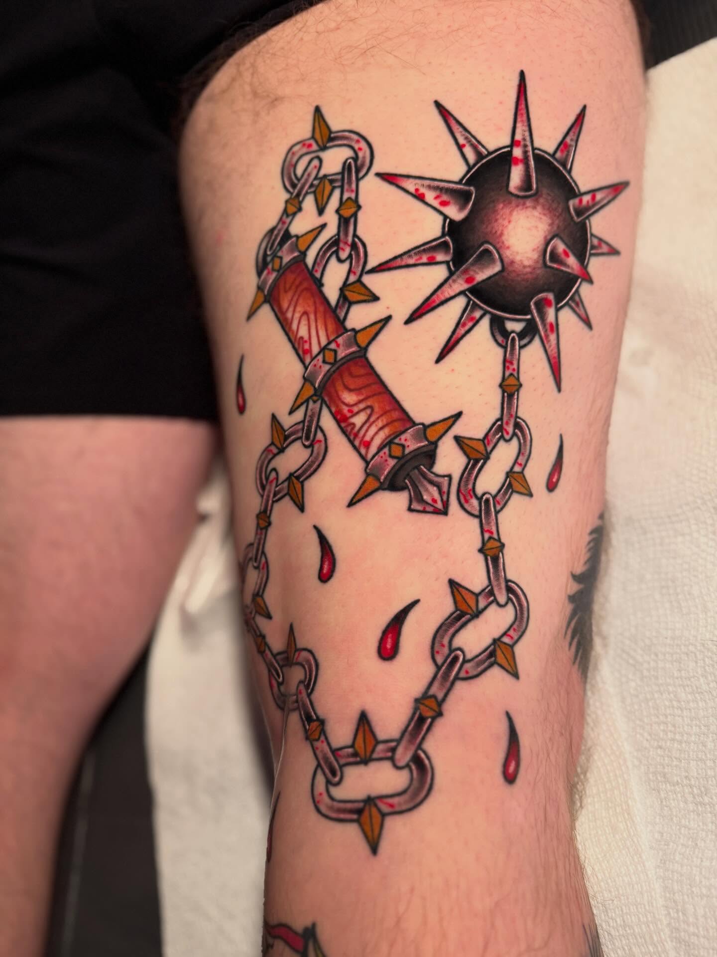 Tattoo by @howler.tattoos โ neo_traditional, dark_realism