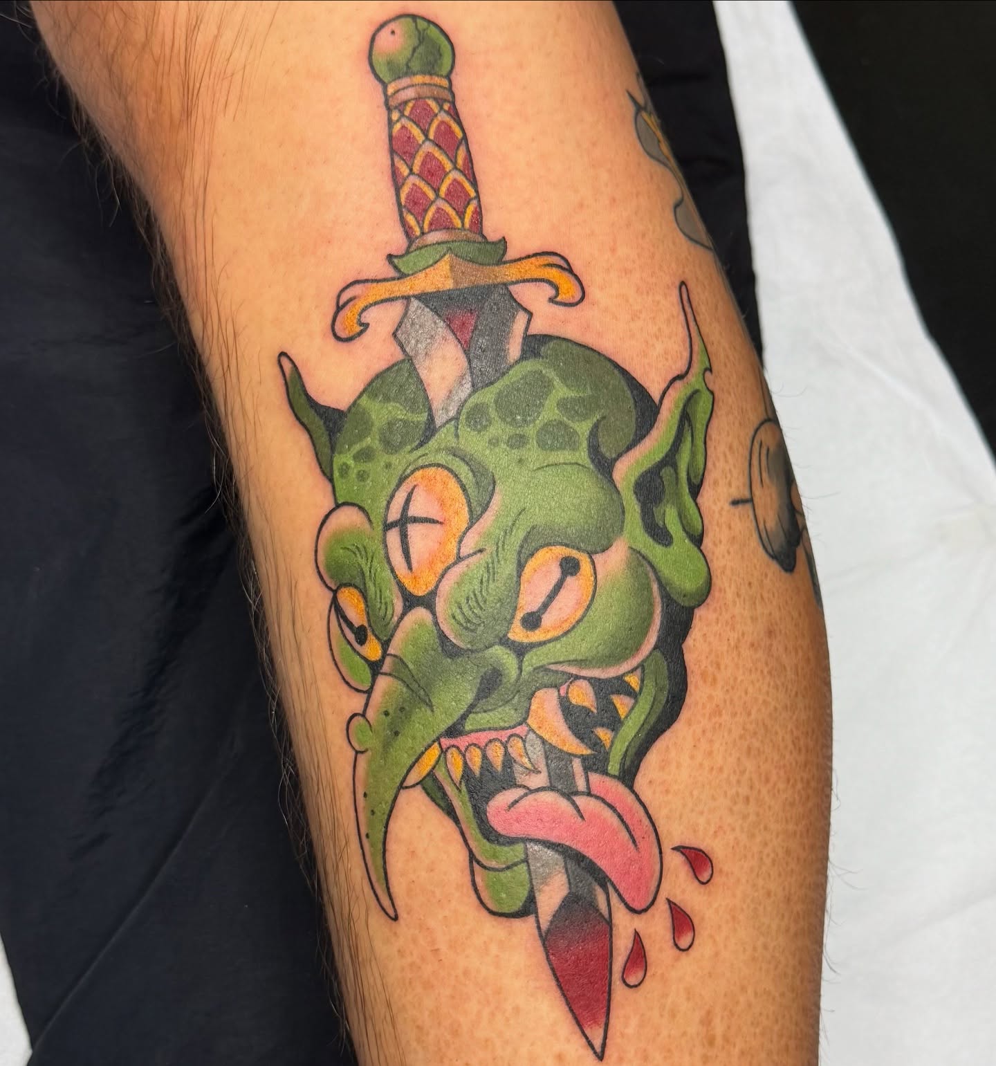 Tattoo by @_lazy.bones_ — american_traditional