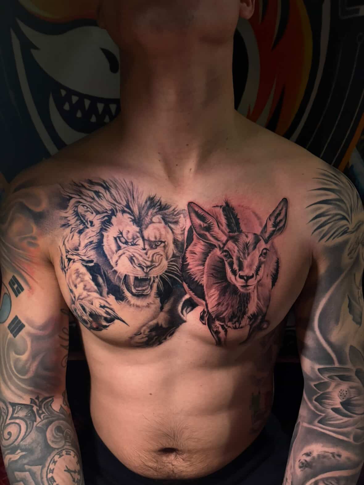Tattoo by @sadist.guilt — realism, black_and_grey