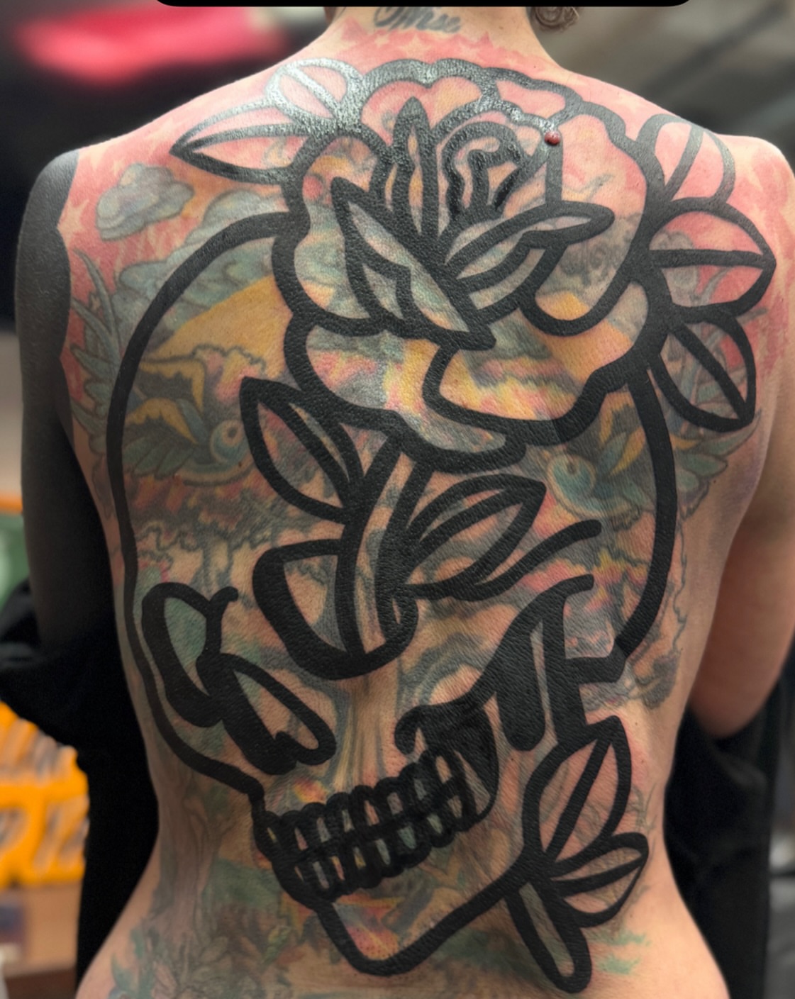 Tattoo by @blackvelvettt — blackwork
