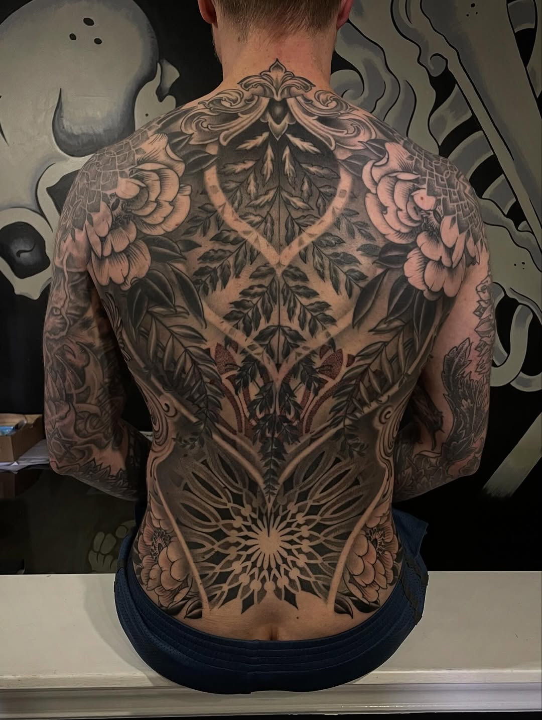 Tattoo by @baronvonphil — black_and_grey, ornamental