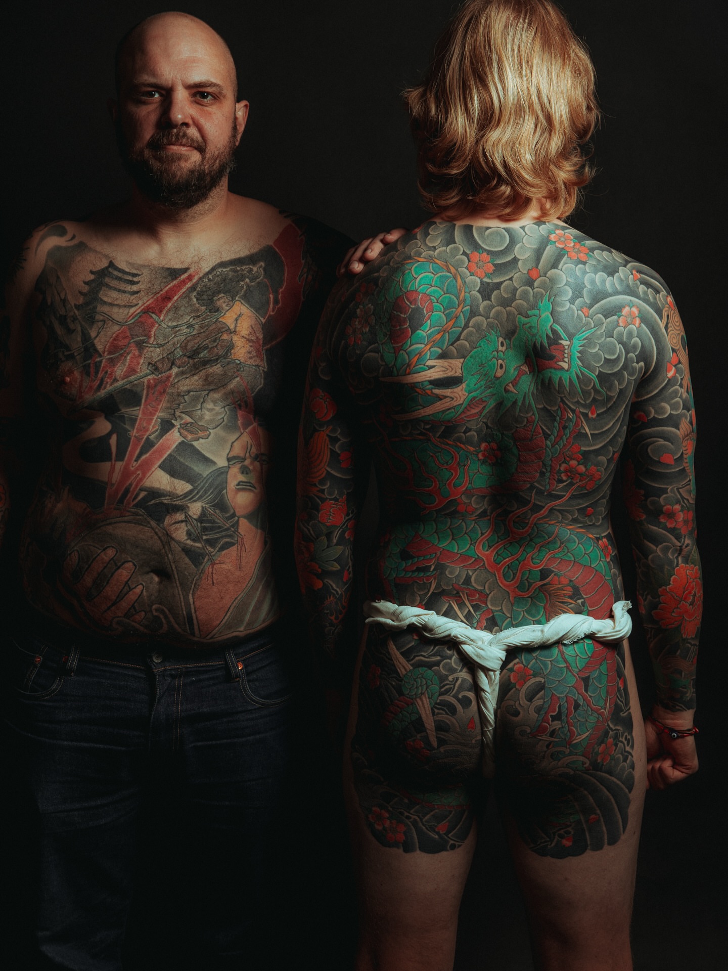 Full-body tattoo japanese irezumi tattoo on the back by Mike "Yogi" Trube
