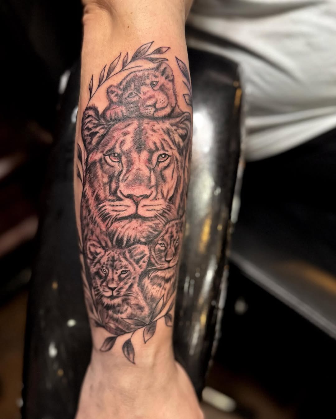 Tattoo by @chrisadkinstattoos — realism, black_and_grey