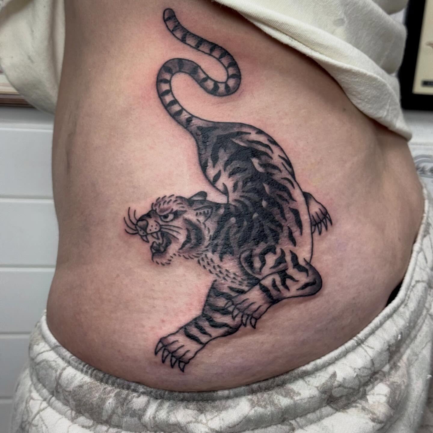 Tattoo by @kurtischappell — black_and_grey