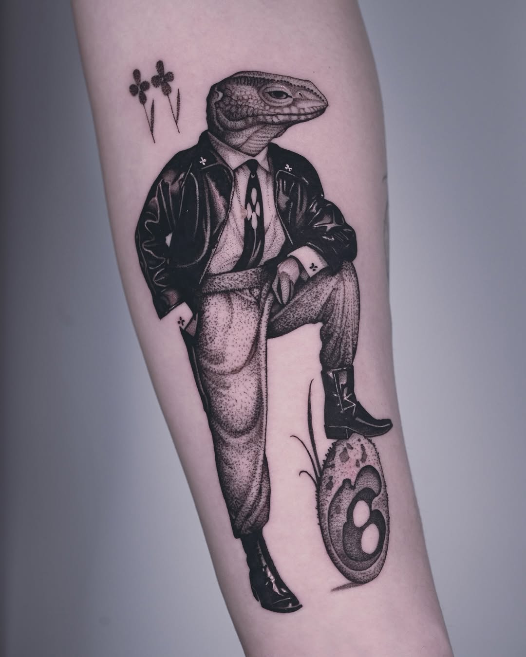 Tattoo by @9rukim — realism, dotwork